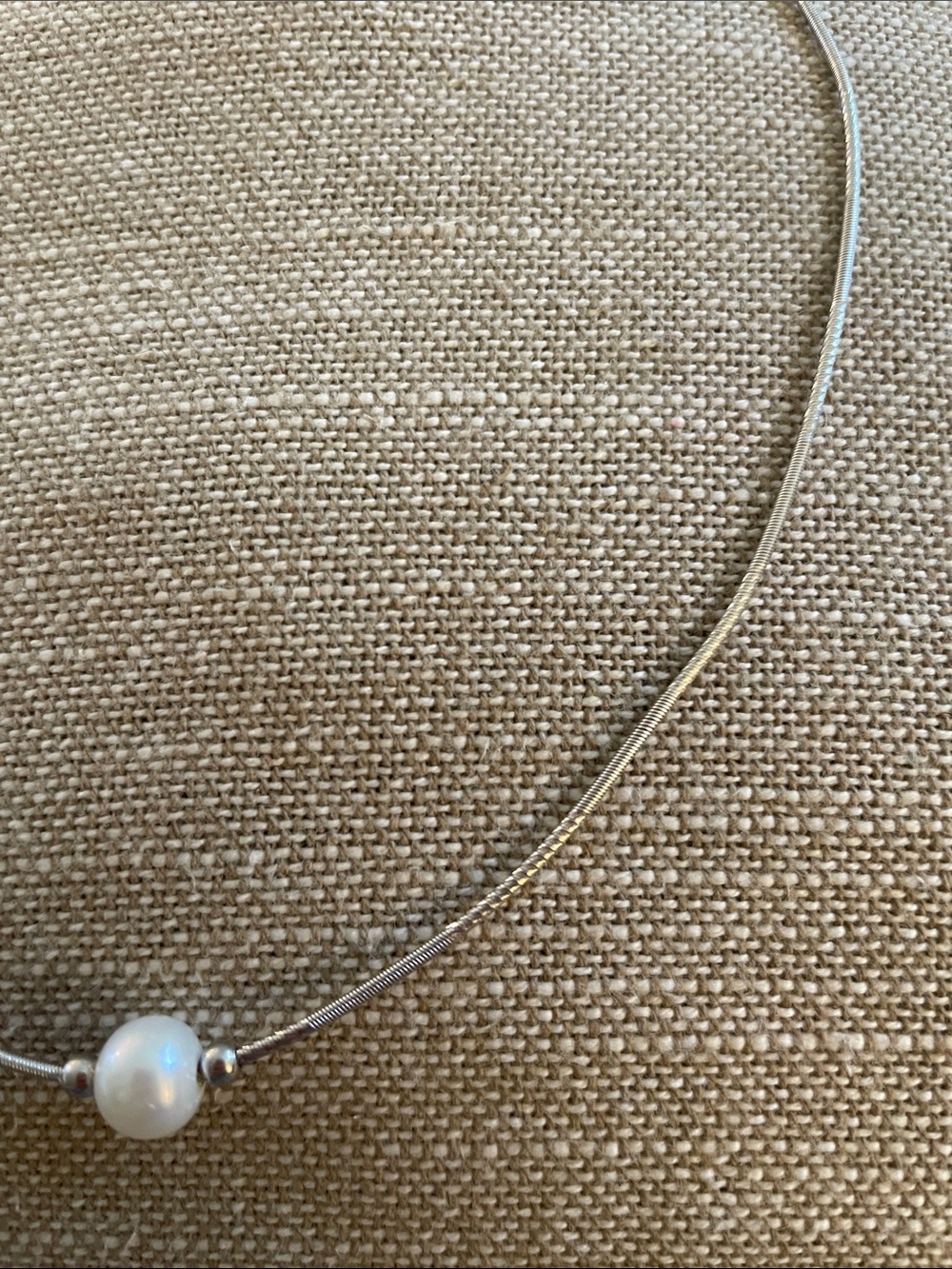 Sterling Silver Pearl Necklace - Picture 10 of 10